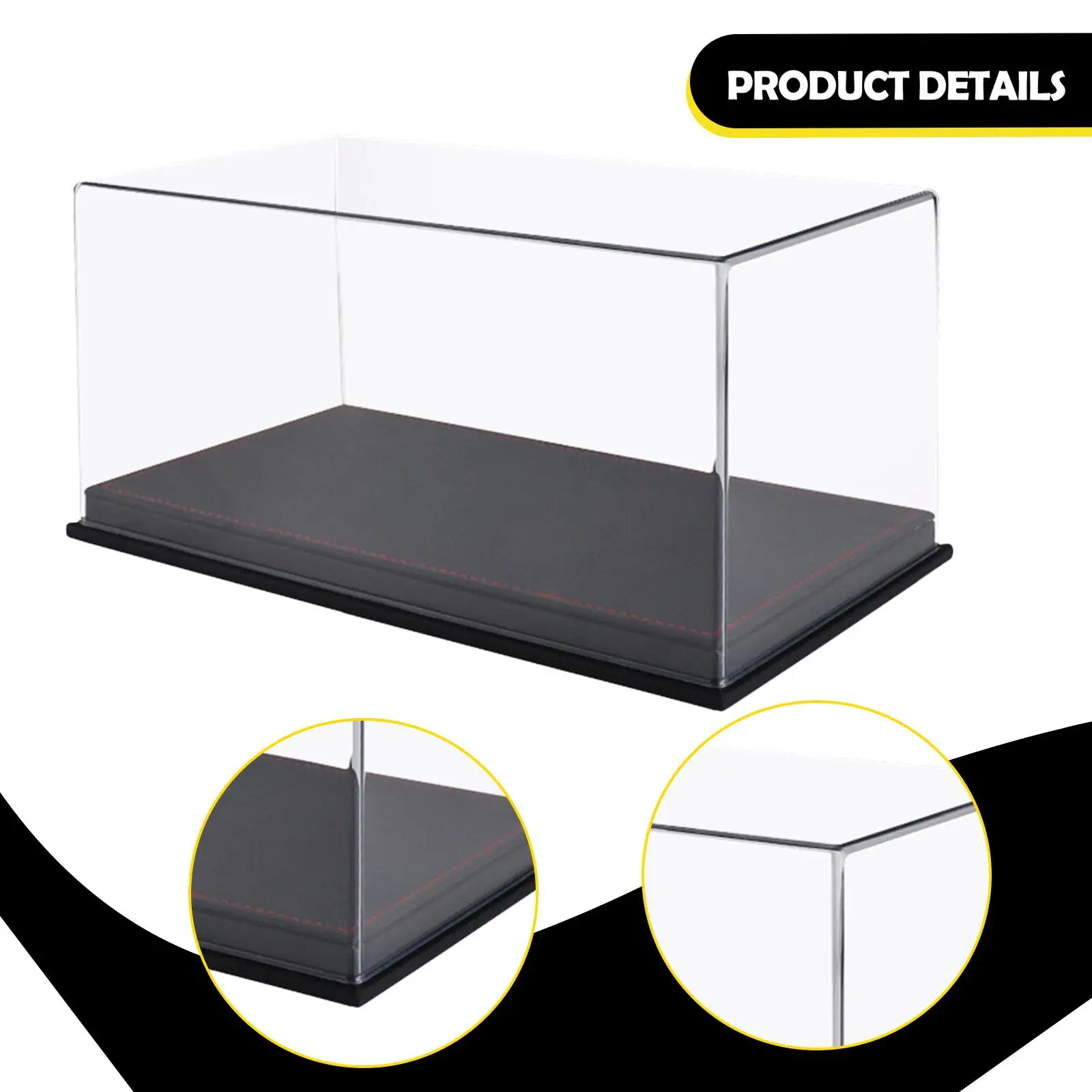 1/24スケールカー用ディスプレイケース駐車場、クリアPVCカバー付き、コレクター向け装飾品