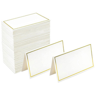 50pcs Gold foil table card wedding name guest card, seat name   card