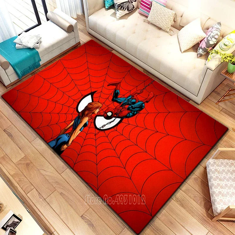 Disney SpiderMan Cool Avengers Rug Carpets 120x160cm Decor for Living Room Children's Bedroom Sofa Bathroom Kids Floor Mat