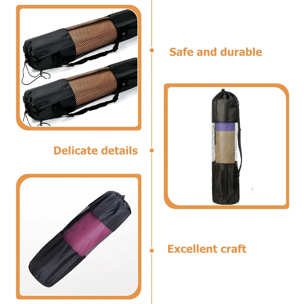 3 قطعة حصيرة اليوغا الأنيقة المنظم حقيبة الرباط ختم دائم الرياضة في الهواء الطلق تخزين اليوغا اللياقة البدنية العرض #1