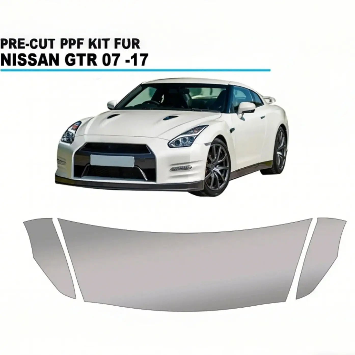 

Защитная пленка из ТПУ 8,5 мил для капота и бампера Nissan GTR 2007-2017, предварительно вырезанный комплект PPF, прозрачная защитная пленка для кузова автомобиля, устойчивая к царапинам