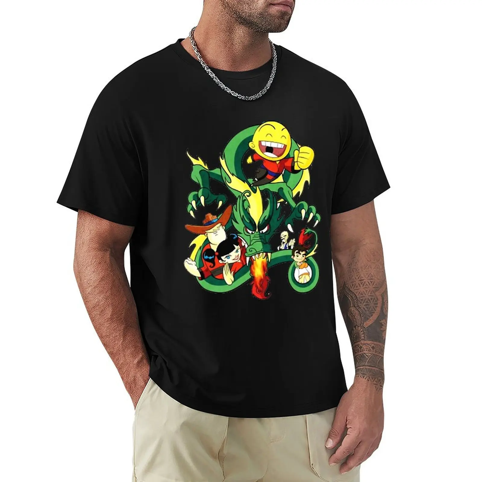 

xiaolin showdownx T-Shirt Big and Tall Solid Color T-Shirt
