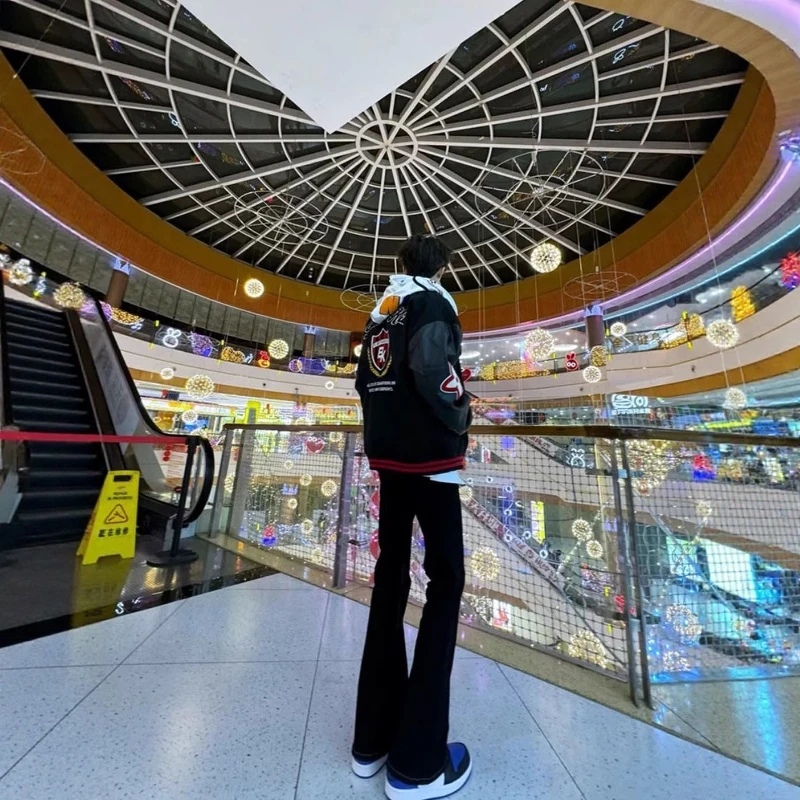 

Cleanfit American Sle Slim Fit Bell Bot Jeans Men's Spring Autumn Vintage Waed Straight Leg Low Waist Dstring