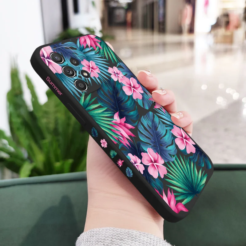 Colorful Flowers Case For Samsung A54 A34 A24 A14 A73 A53 A33 A23 A13 A03 A72 A52 A52S A32 A12 A04 A22 A15 A25 A35 A554G 5G