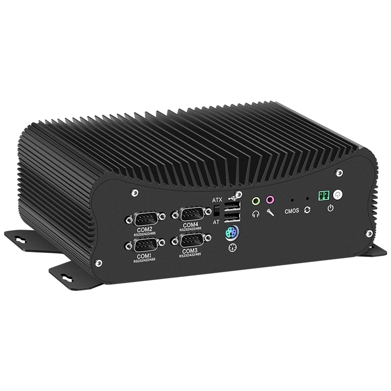 Lüfterloser Mini-PC der 13. Generation Core i7-1355U i5-1235U 2,5G LAN DDR5 Industrieller robuster Computer 2xIntel i225 HDMI VGA GPIO Windows11