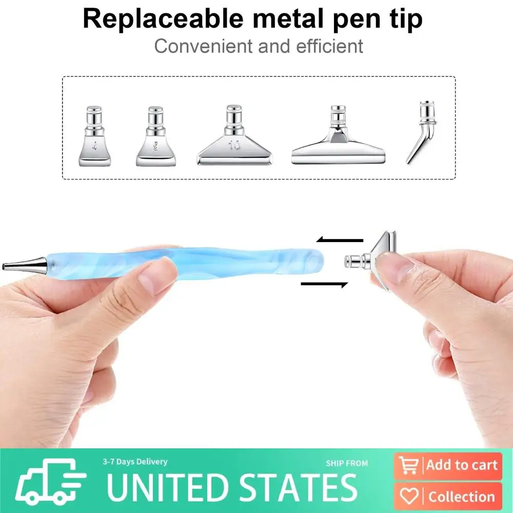 

13 шт. 5D DIY ремесла художественный инструмент швейные аксессуары ручки для рисования со сменными наконечниками Multi Placers Point