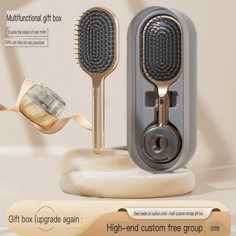 Light Luxury Comb Anti-static Air Cushion Comb Company Business Gifts Steel Needle Air Bag Massage Comb Collection Gift Box