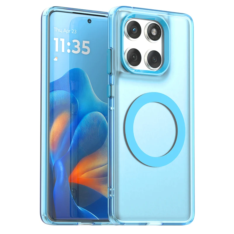 Custodia magnetica opaca per telefono per Motorola Edge 60 Fusion Custodia per Magsafe Carica wireless per Moto Edge 60 Fusion чехол Funda Cover