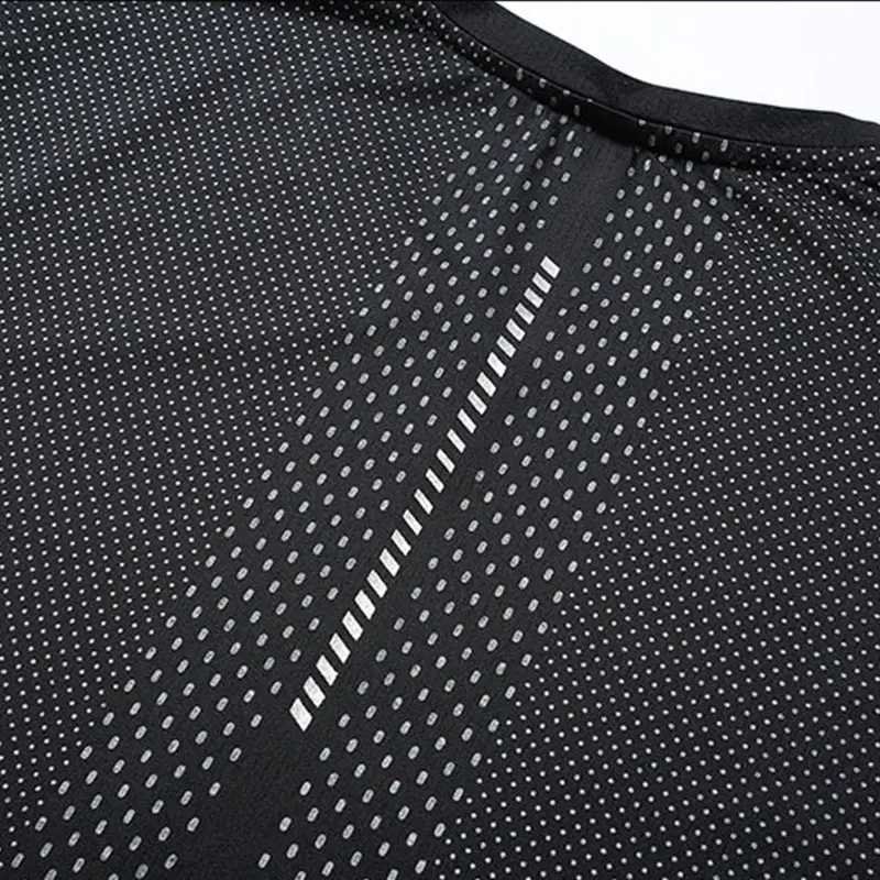 Men Summer Sports T-shirt Quick-dry Fitness Short Sleeve Lightweight & Elastic Gym Running Training Jogging Breathable T-shirts view 5