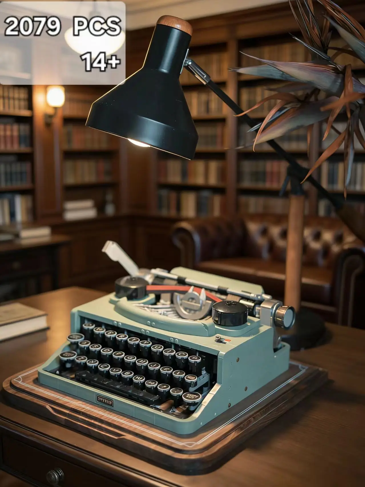 

Набор из 2079 деталей конструктора Briks Ideas: ретро-модель пишущей машинки, коллекционный набор для взрослых, игрушки, детские подарки на Рождество