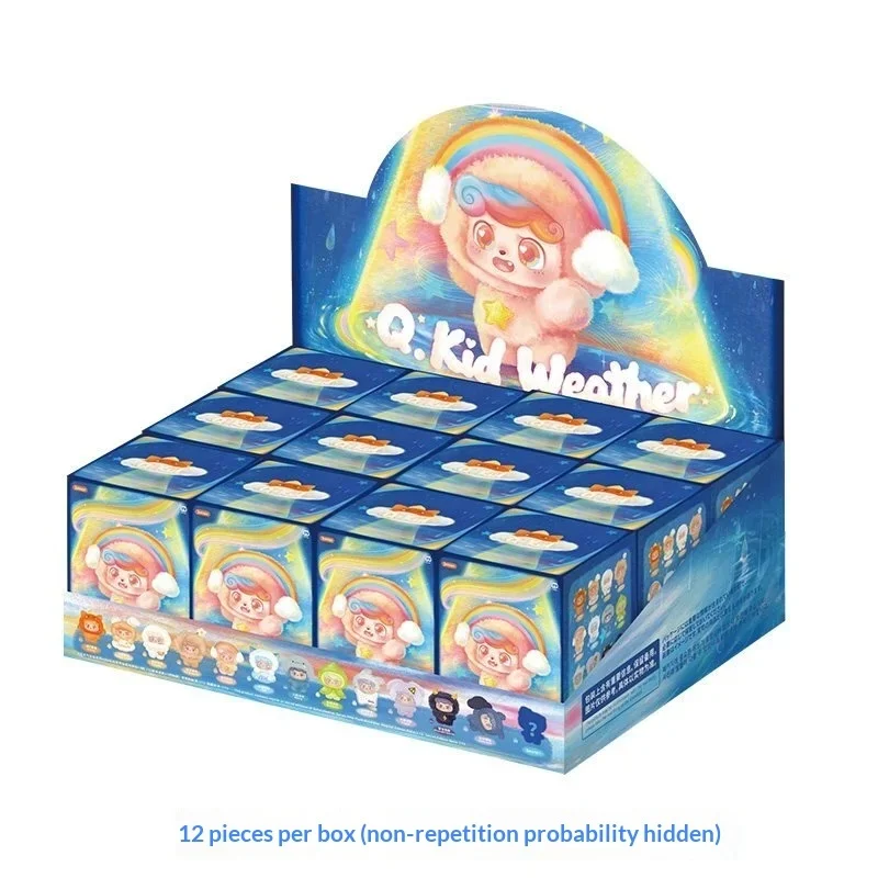

12pcs set Original Q: Kid Weather Mystery Blind Box Whole Set No Repeat Probability Hidden Style Anime Figure Doll Birthday