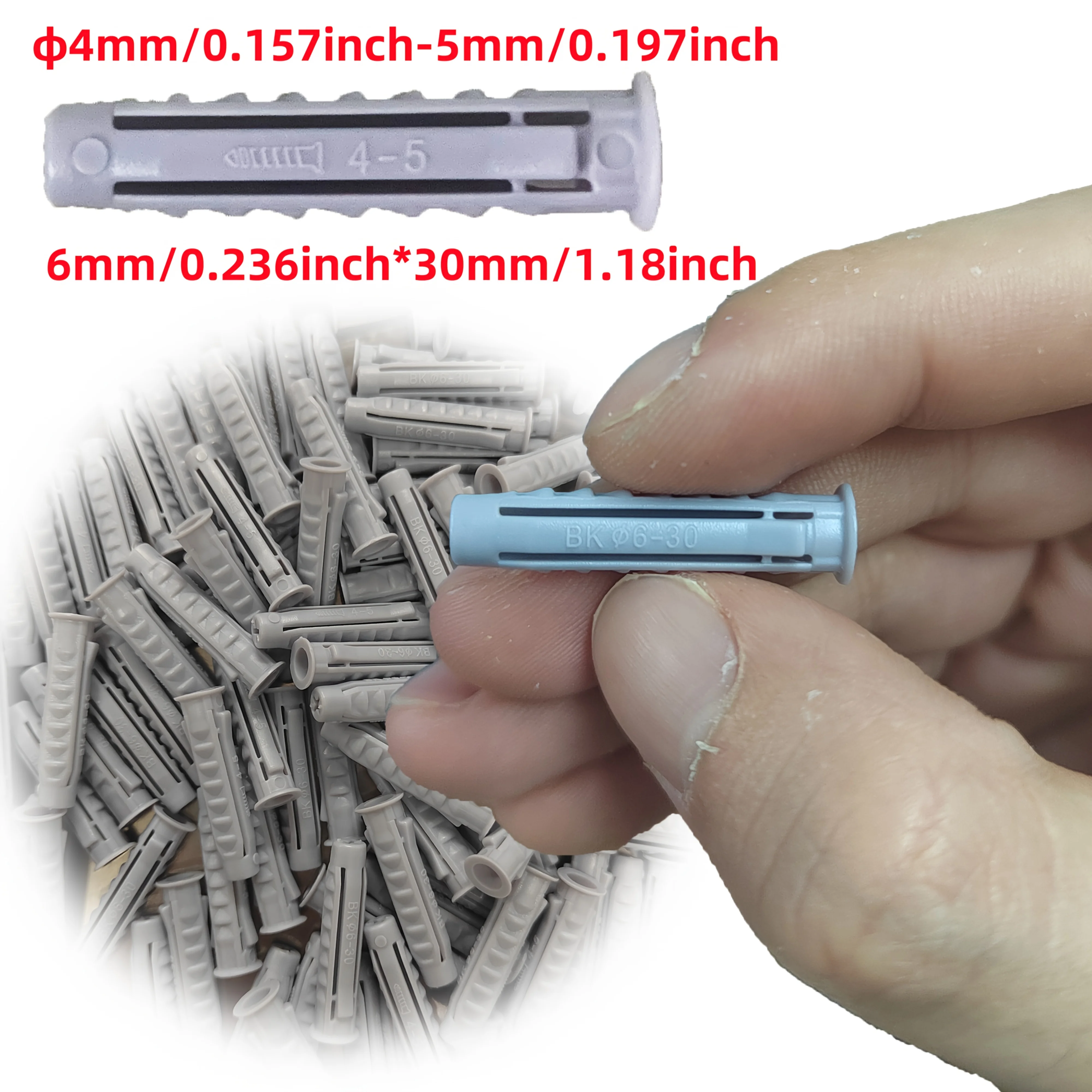 50-Piece Heavy-Duty Plastic Expansion Plugs - Leak-Proof Threaded PE Pipe Plugs for DIY & Construction