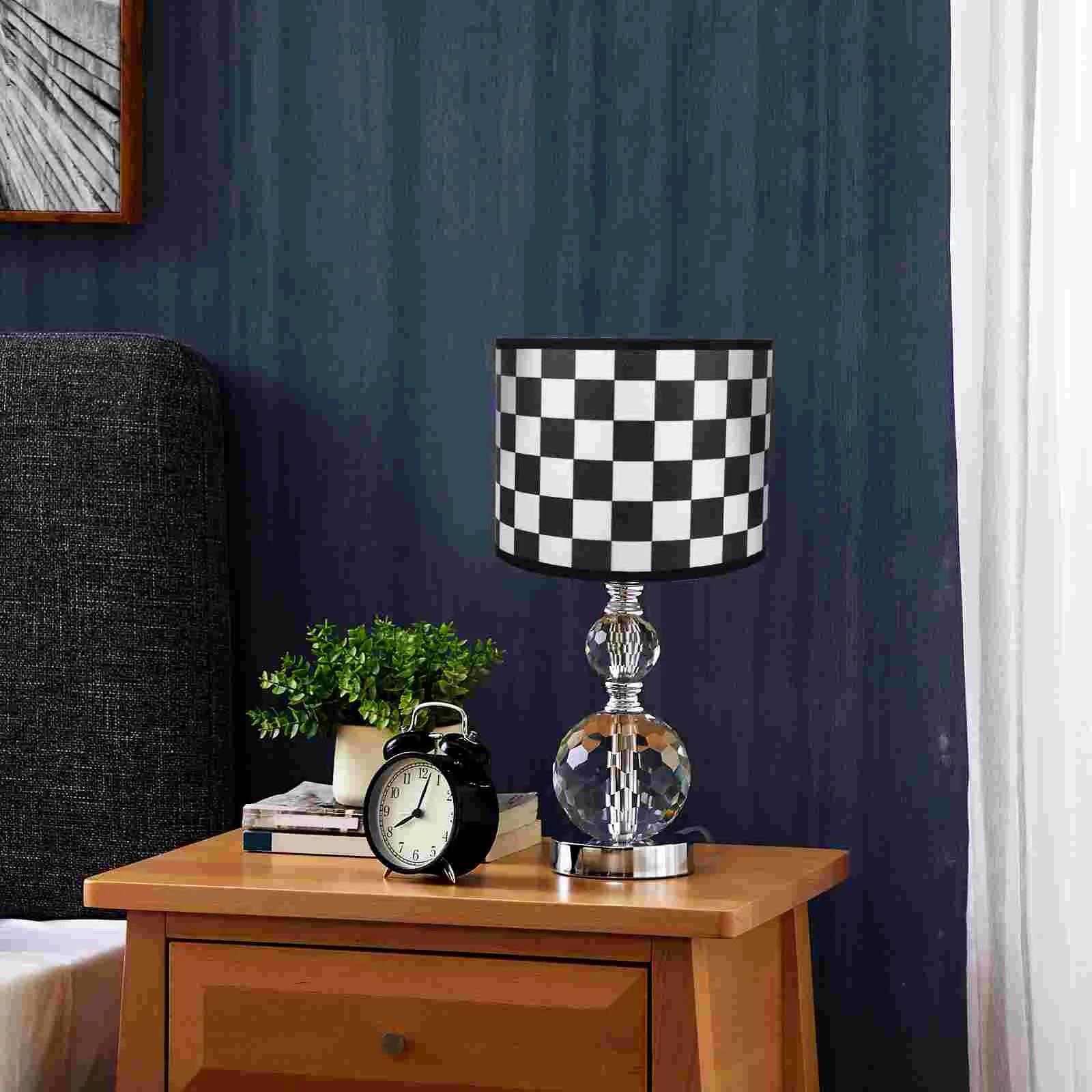 

Lamps Linen Lampshade Drum Black Metal Lampshades for Wall Floor