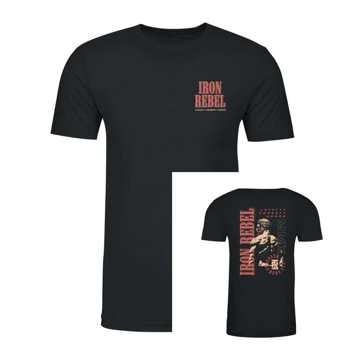 New Honor Tee (Black) Premium Fitted Gym T-Shirt  _ Perfect for Bodybuilders & Powerlifters