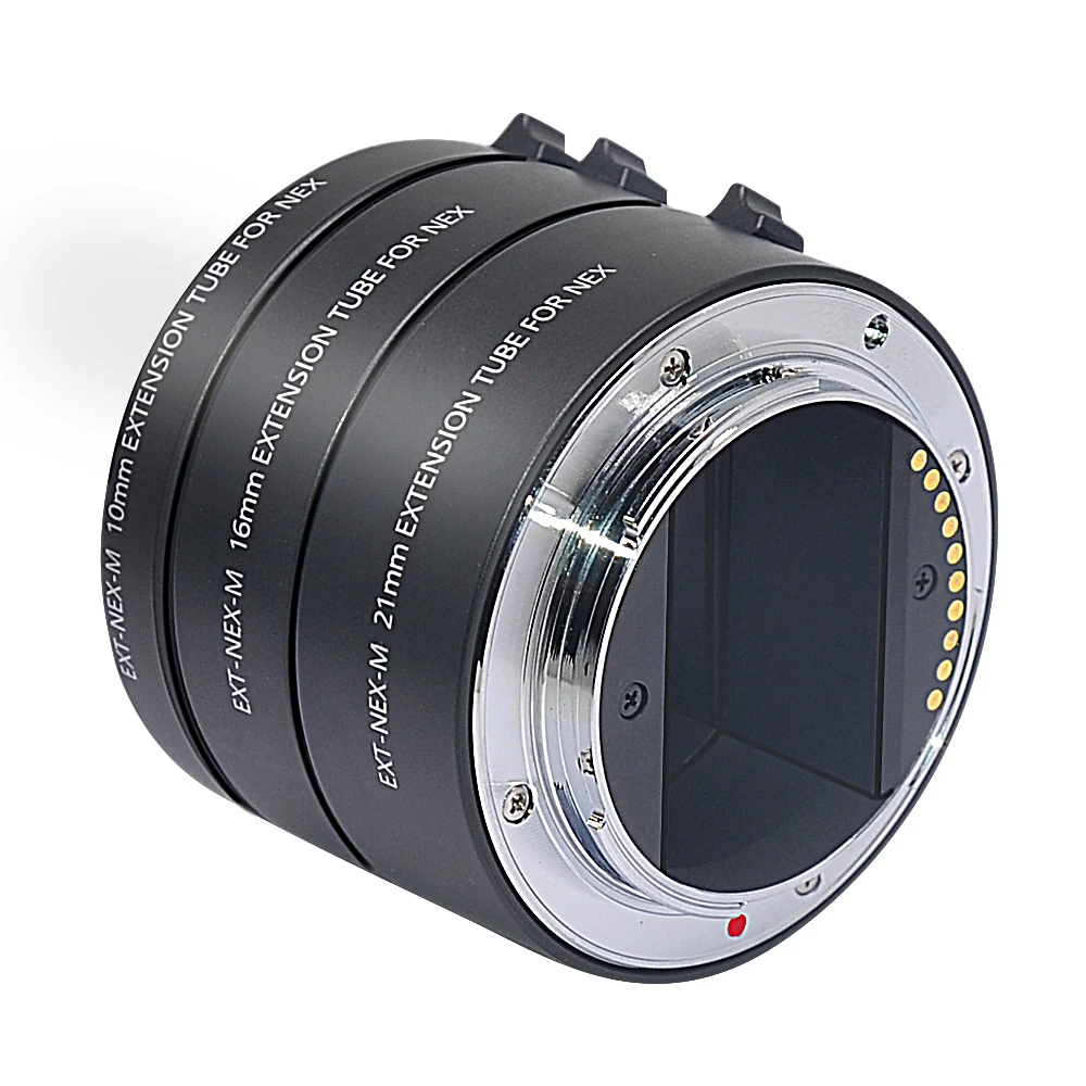 Mcoplus Auto Focus AF Macro Extension Tube Ring for Sony E Mount A6000 A6100 A6300 A6400 A6600 A7 A7II A9 A7III A7IV NEX-6 NEX-7