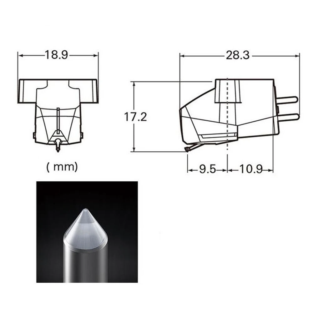 

LDHL VMN95E Moving Magnet Stereo Cartridge Stylus for LP Vinyl Record Player Turntable Phonograph Hi-Fi Accessories