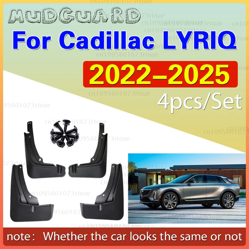 

Автомобильные брызговики для Cadillac LYRIQ 2022 ~ 2025 2023 2024 брызговики брызговики брызговики