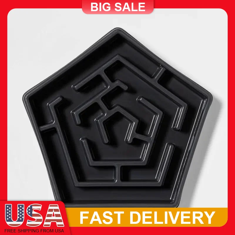 

Slow Feeder Dog Bowl 4 Cup Non Slip Maze Design for Fast Eating Prevention Dishwasher Safe Durable Pet Food Bowl Healthy Eating