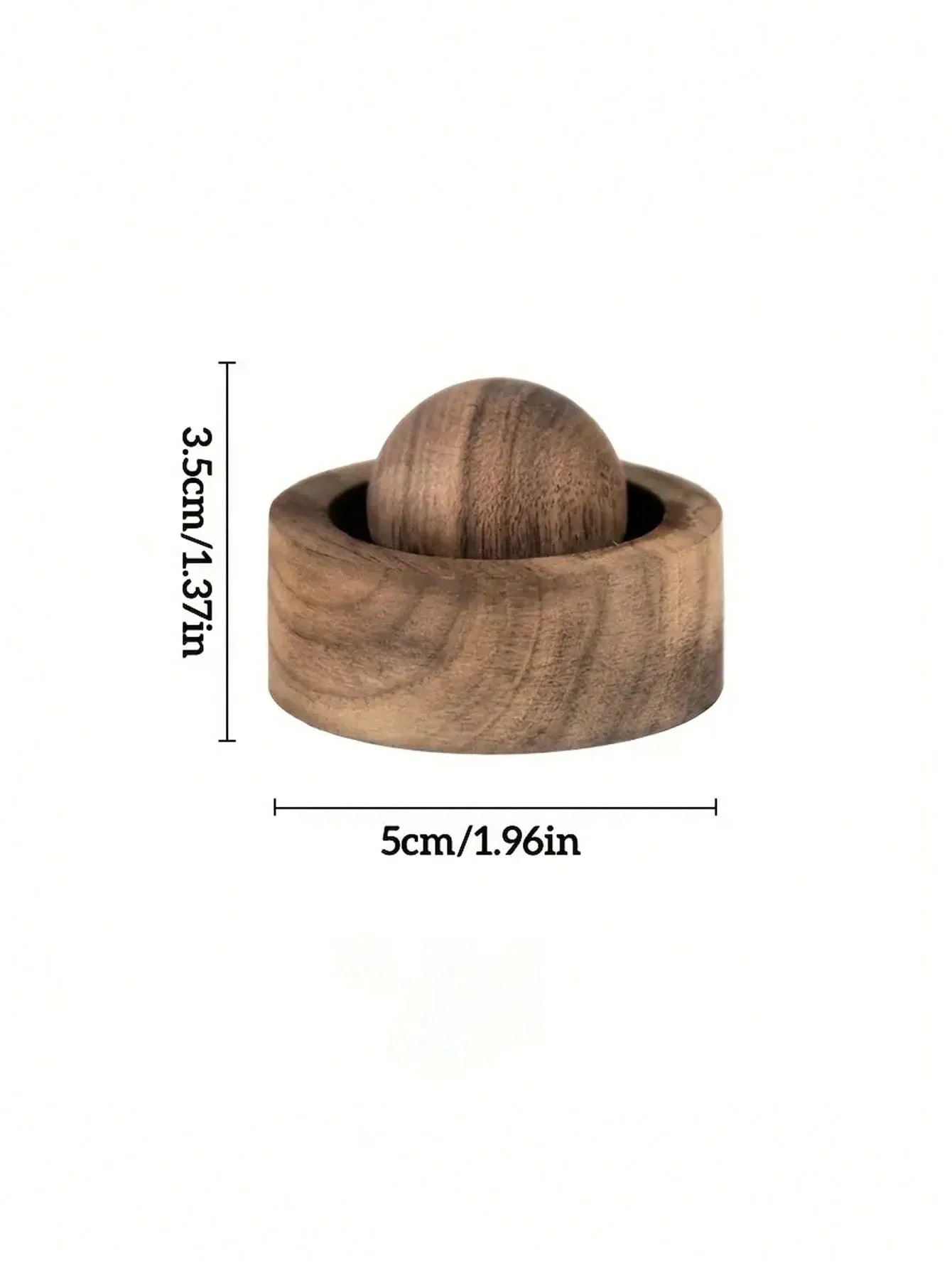 Bola difusora de aroma de madera – Difusor de aroma de madera natural para el hogar, el automóvil, el baño, la oficina – Sin electricidad, sin batería, solo agregue