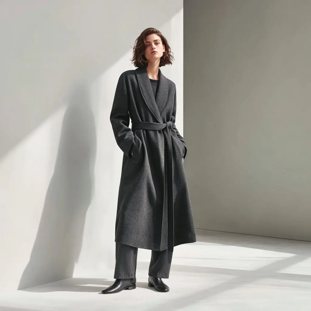 

Casual Woolen Coat Winter Fashion Women's Outerwear Comfortable Fit Stylish Trendy Streetwear No Decoration