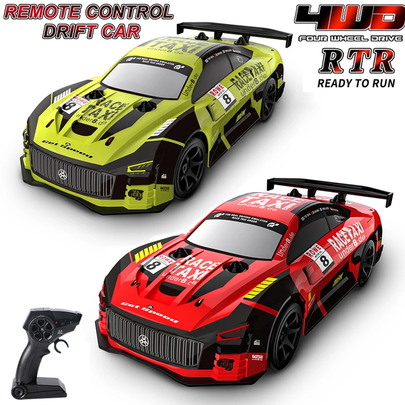 2024 New RC Sport Racing Drift Car 1/18 2.4G Remote Control Car 4WD RTR Vehicle High Speed 30km/h For Adults Kids Gifts