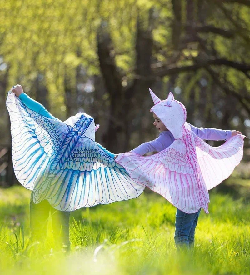 Cosplay Pixie Cloak Butterfly Wings Cape Fancy Girls Fairy Shawl Kids Dress Costume Christmas Halloween Festival Party Supplies