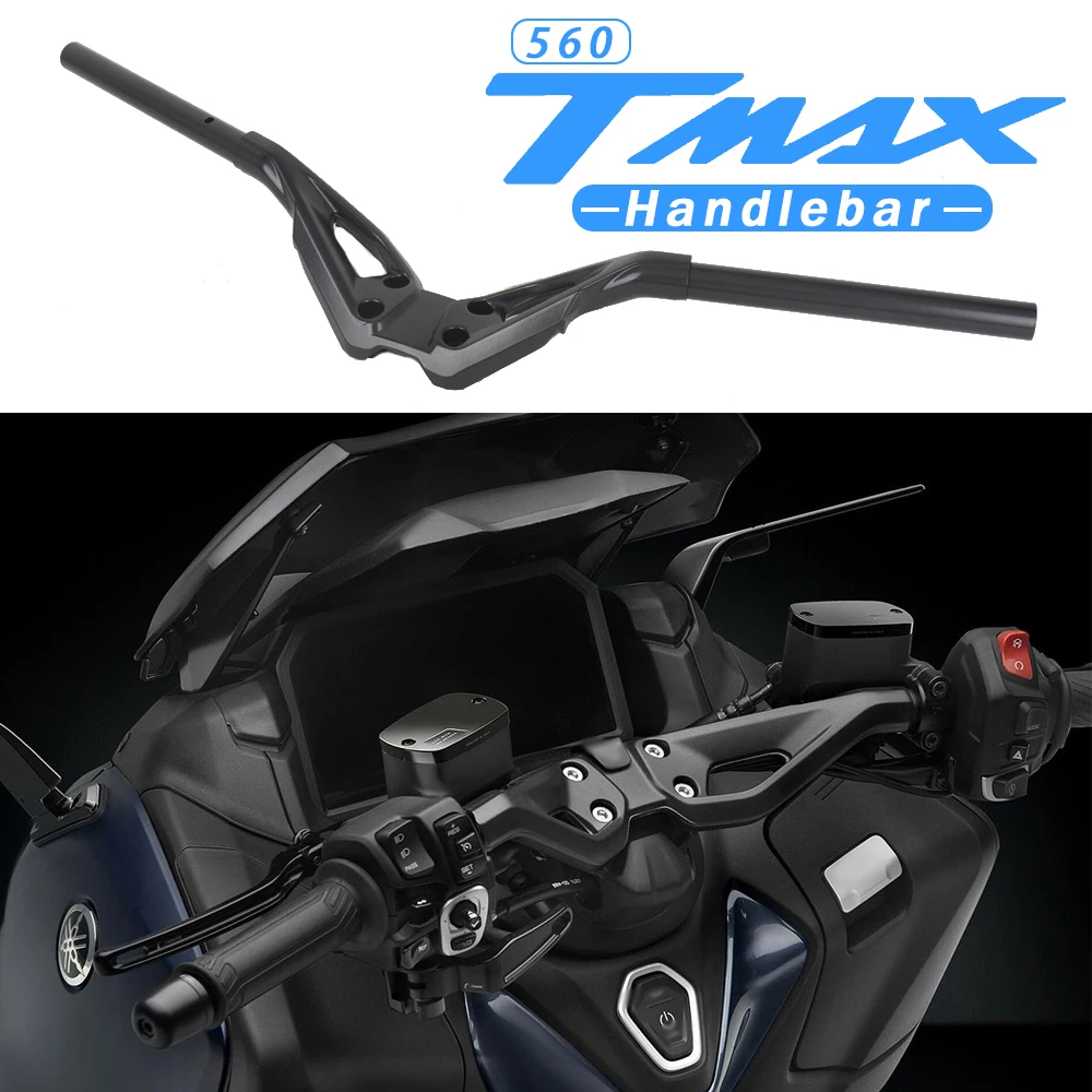 

TMAX 560 2022 2023 2024 New Motorcycle CNC Handlebar Steering Handle Bar Black Kit For YAMAHA T-MAX560 T-MAX 560 TMAX560