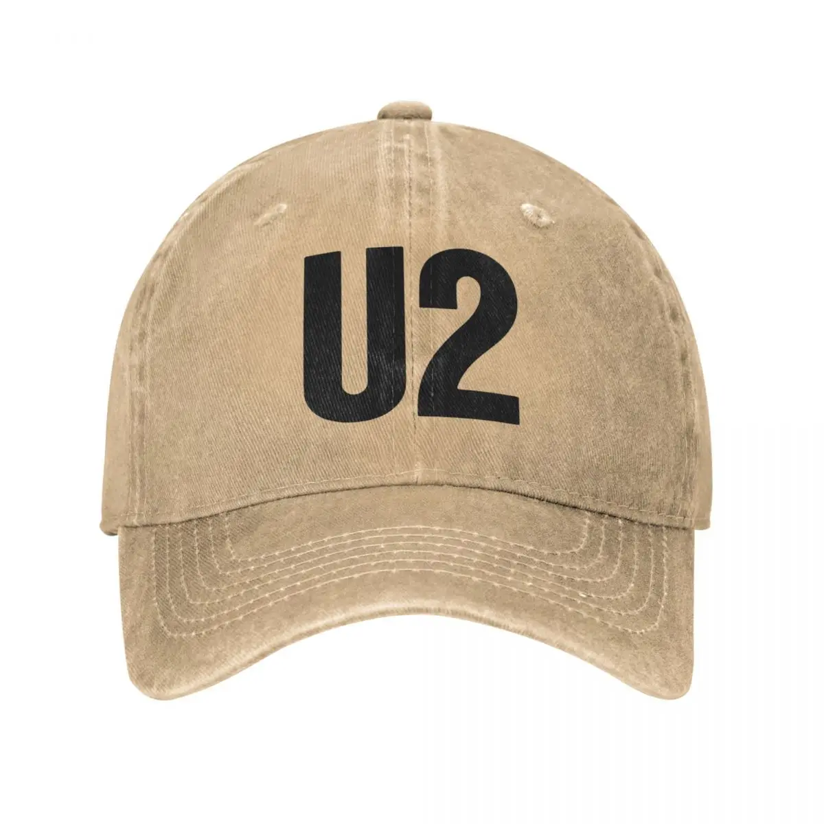 U2 Band Washed Baseball Cap Popular Logo Cute Hip Hop Hats Spring Women Outdoor Custom Baseball Caps