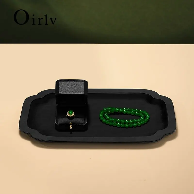 High-end jewelry display tray jewelry tray viewing pallet national style jade jade display props