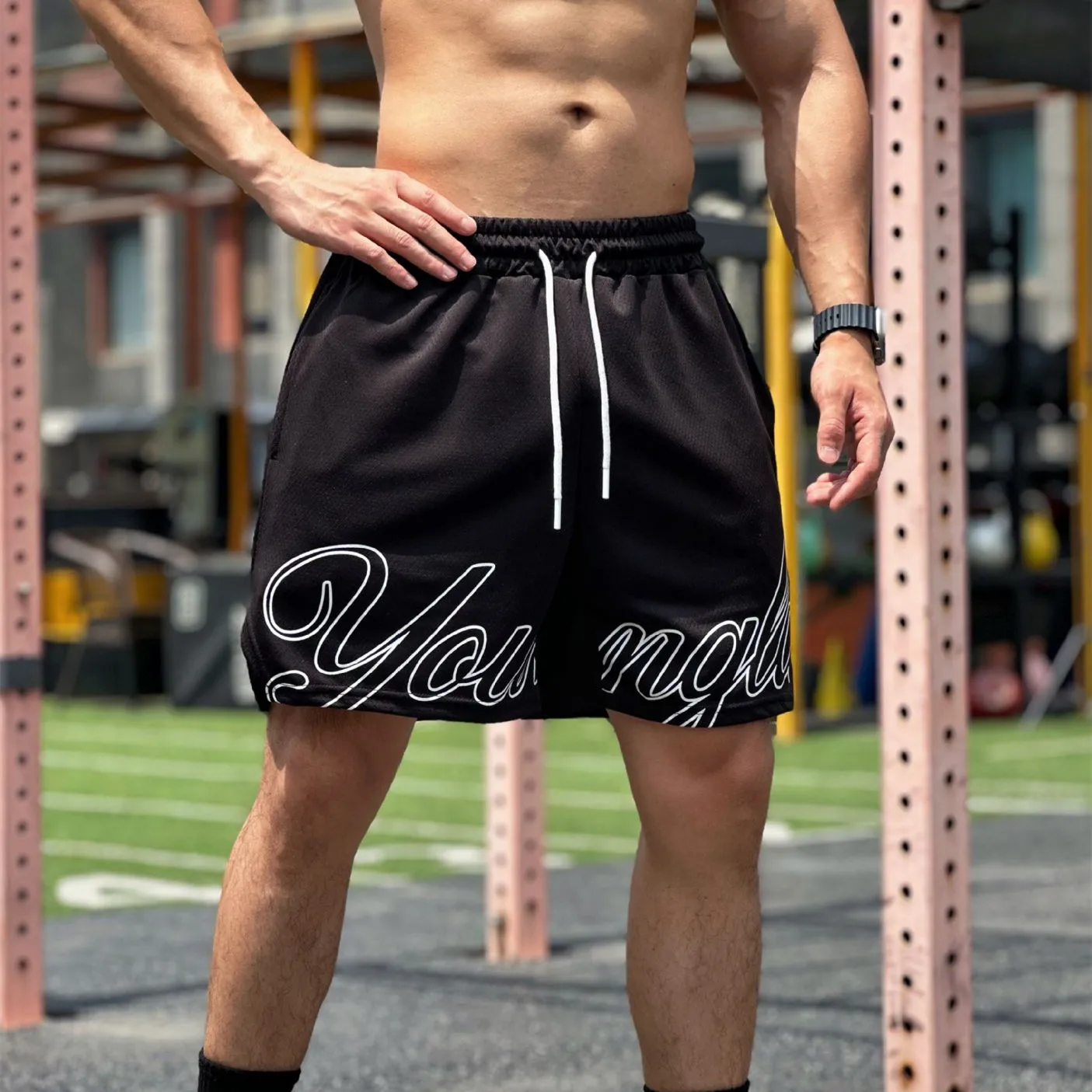 

Fashion Sports Men Shorts High Quality Fitness Muscle Pants Casual EXercise Loose Short Pants Men Clothing Summer Shorts Pants