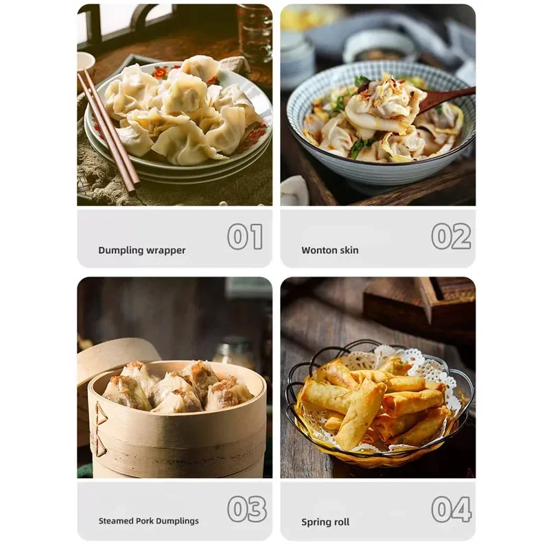 Countertop Dough Sheet Forming Implement Electric Dough Pressing Equipment for Snack‑Shop‑Dumpling‑Skin‑Production‑Tasks
