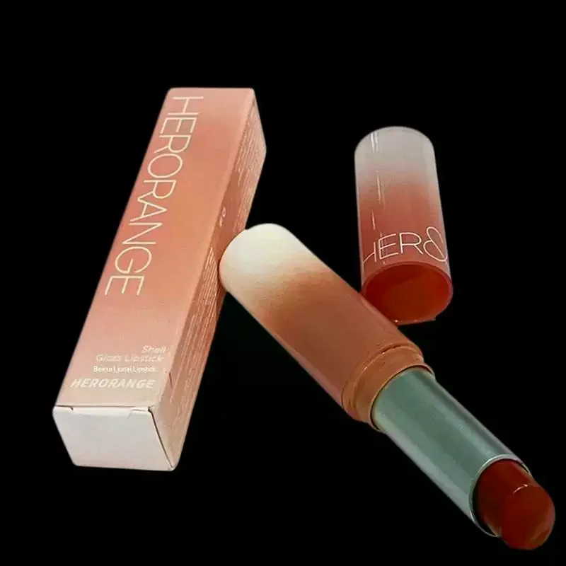 HERORANGE Lucidalabbra solido Gelatina Ciliegie Tinta per labbra rosse Trasparente Rossetto idratante a lunga durata Specchio Tazza antiaderente Rossetto Trucco