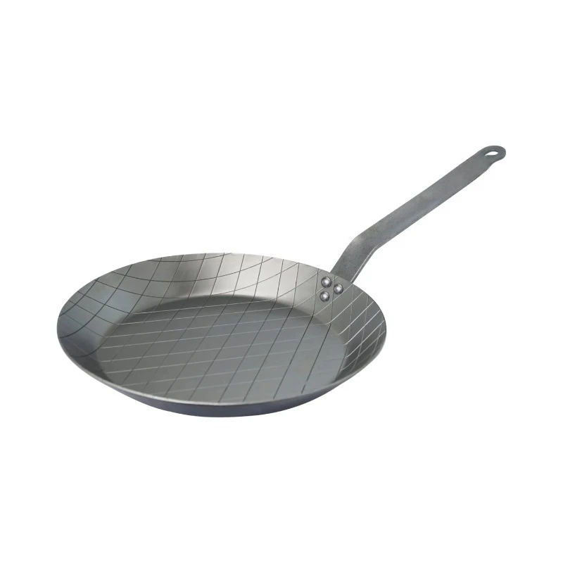 

High quality striped iron steak frying pan