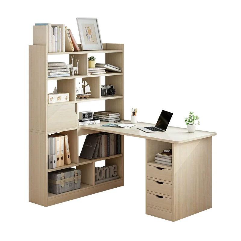 

*Warm MDF Wood Study Table with Drawers High Quality for Home Office Bedroom Living Room Hotel Apartment