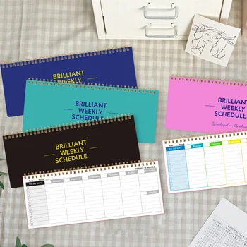 2025 מתכנן חדש מחברת יומן יומן יומן לוח זמנים תוכנית אנגלית שבוע אנגלית תכנית ספר ניהול