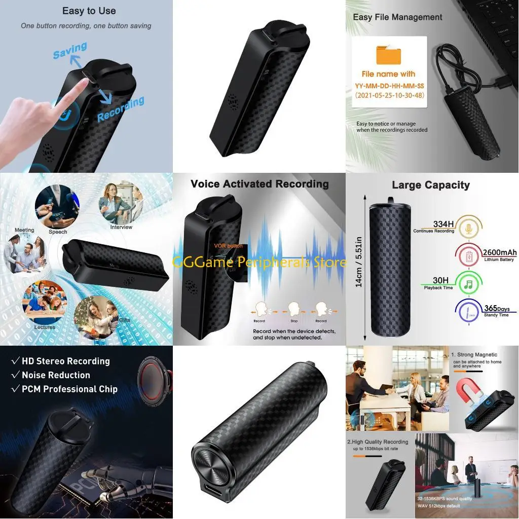 

U55B 128GB Bright Voice Register Appendage 720P Noise Suppression Thin