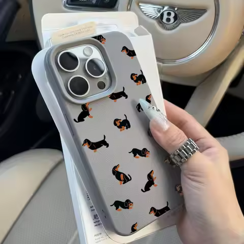 Creative Dachshund Lichee leather pattern Phone Case For Xiaomi mi 15T X7 F7 X6 M7 X5 M6 F5 X4 X3 Pro Ultra GT NFC 4G 5G