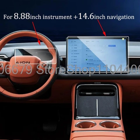 Закаленное стекло для GAC AION V 2024 2025 2026, автомобильная 14,6-дюймовая GPS-навигация, 8,88-дюймовая приборная панель, защитная пленка для экрана, внутренняя наклейка