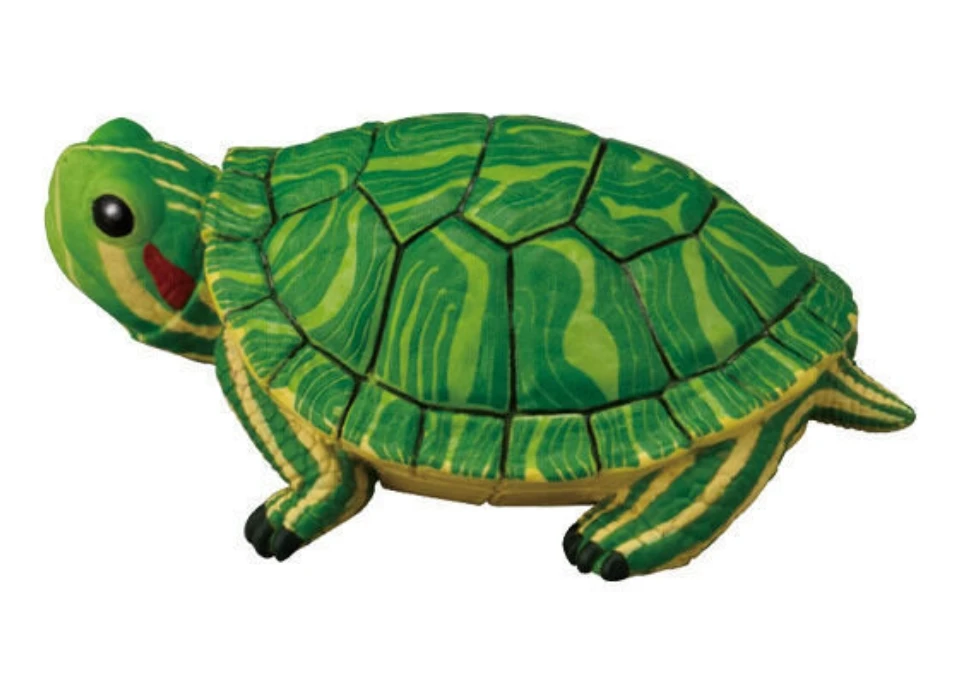 BANDAI-figuras de acción de anfibios, modelo de tortuga terrestre, bebé, pez, serpiente, camaleón EX, CASHAPON, versión Q genuina, lindos juguetes coleccionables