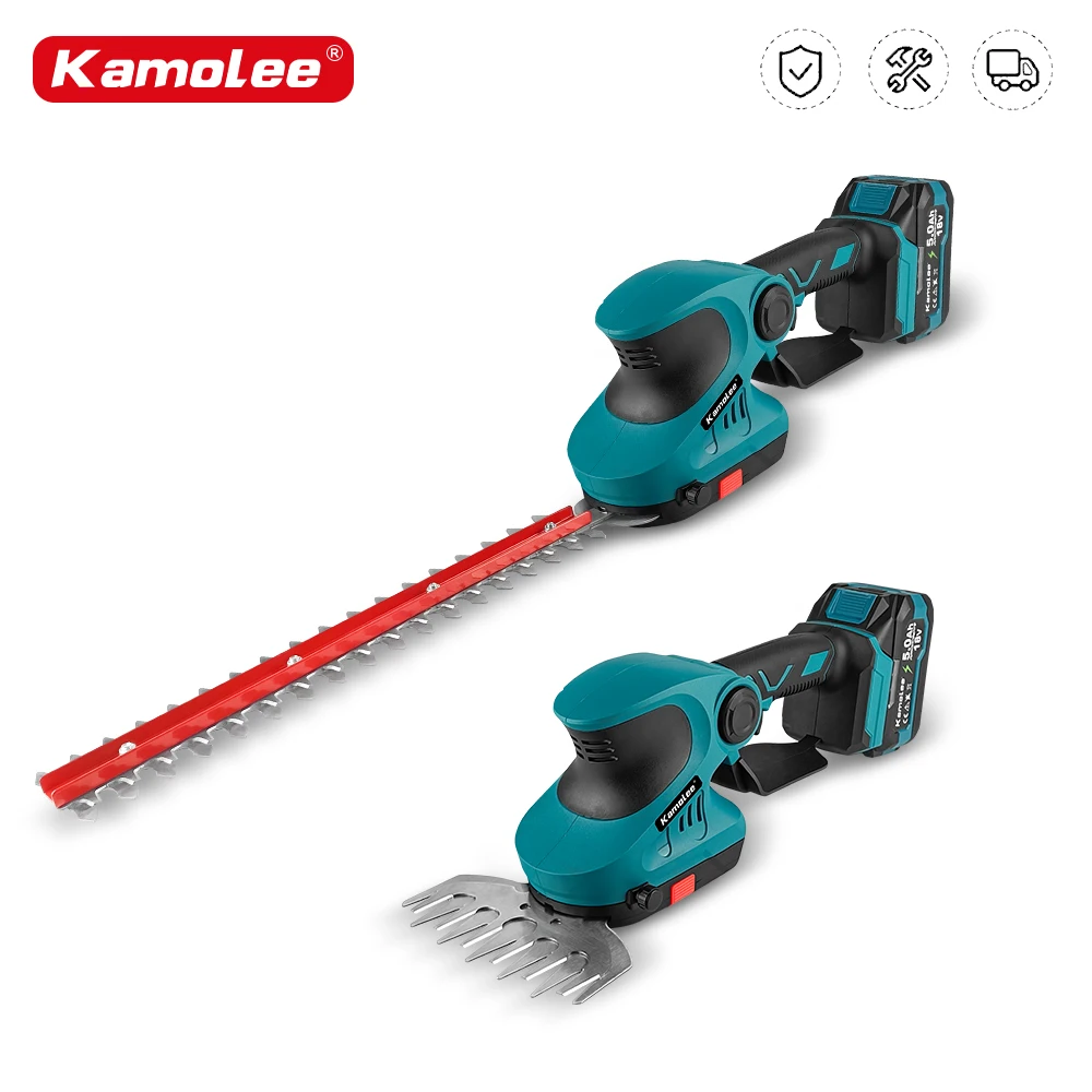 Kamolee 3-in-1 Electric High-Branch Hedge Trimmer 30cm Rechargeable Garden and Gardening Power Tool