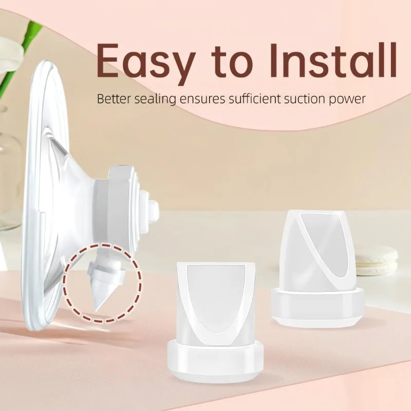 8 قطعة مجموعة الحجاب الحاجز سيليكون صمامات منقار البط 4 قطعة متوافقة مع استبدال مضخة الثدي الكهربائية Momcozy M5 لكفاءة المضخة #3