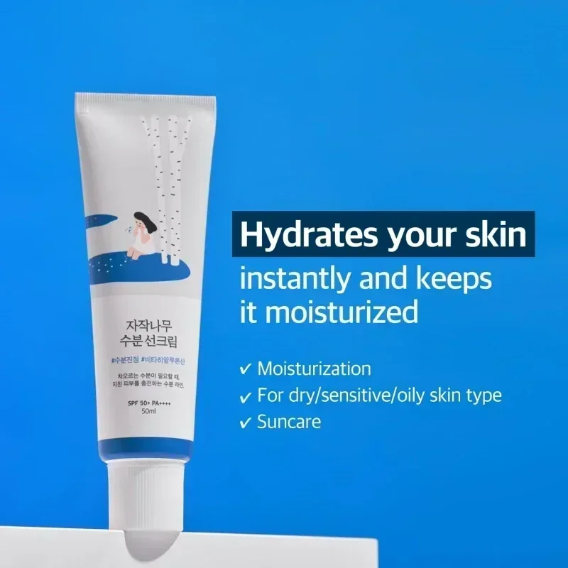 Crema de Sol Hidratante con Jugo de Búho Coreano SPF50+ PA+++ Cuidado de la Piel Facial con Esencia Hidratante - details 1