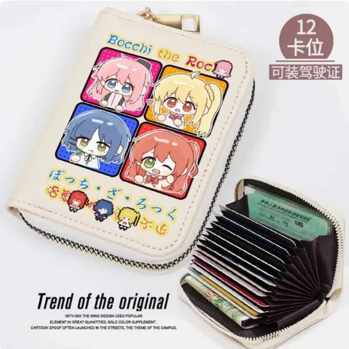 

Аниме Bocchi The Rock Ijichi Nijika, модный кошелек из искусственной кожи, кошелек для карт, монета на молнии, держатель для денег, сумка для косплея, подарок B1918, аниме
