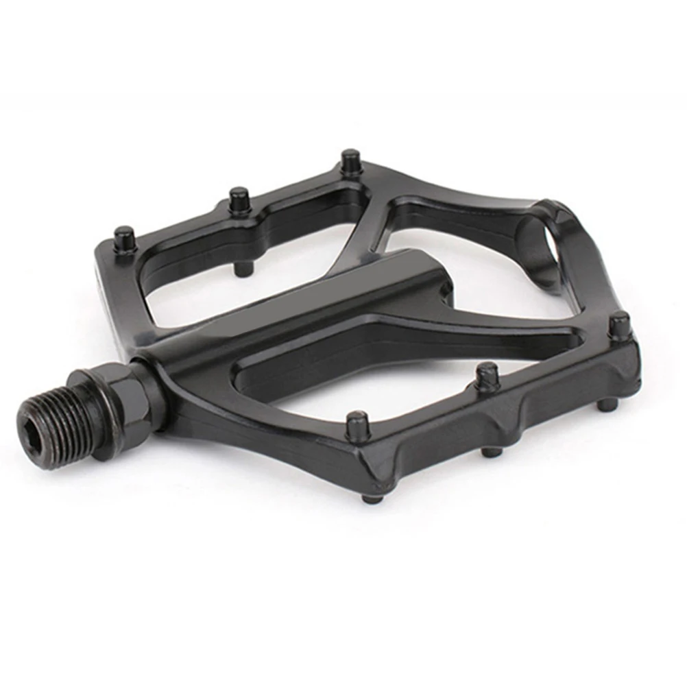 

1 Pair Aluminum Alloy Bike Pedals Black Non-Slip Tread For Mountain Road Cycling Safety Riding Vehicle Treadle Cycling Pedal