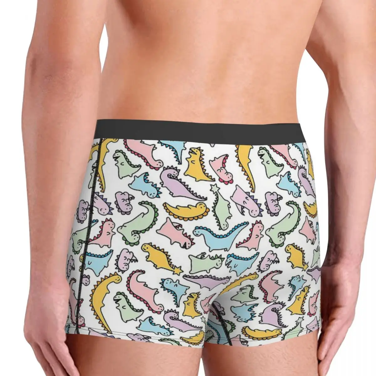 Calzoncillos de algodón con diseño de dinosaurios para hombre, ropa interior masculina con diseño de dinosaurios, calzoncillos transpirables