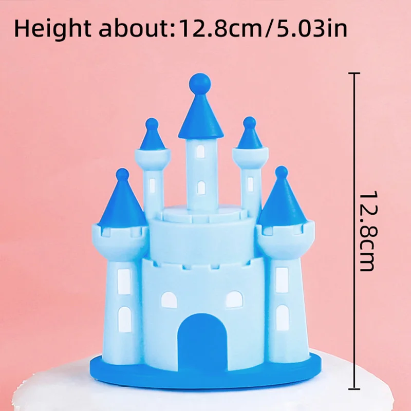 Prinzessin-Kuchenaufsatz, alles Gute zum Geburtstag, Schloss, Prinz, Kuchendekoration für Kinder, Mädchen-Geburtstag, Partyzubehör, Märchenthema, Kuchen – Detail 12