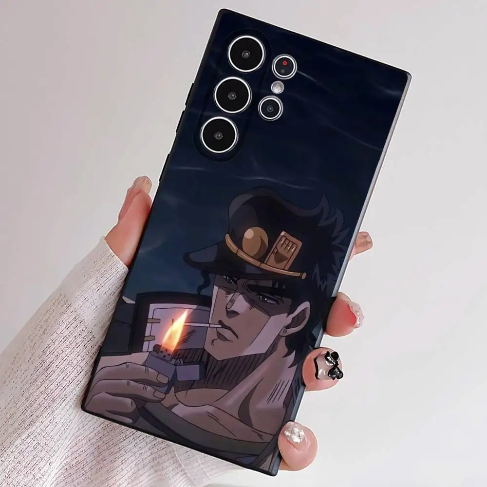 เคสโทรศัพท์อนิเมะ Kujo Coll JOJO เนื้อ TPU นุ่ม ปลอดภัยต่อผิว ใช้ได้กับ Samsung S21/S22/S23/S24/S25 FE/Plus/Ultra