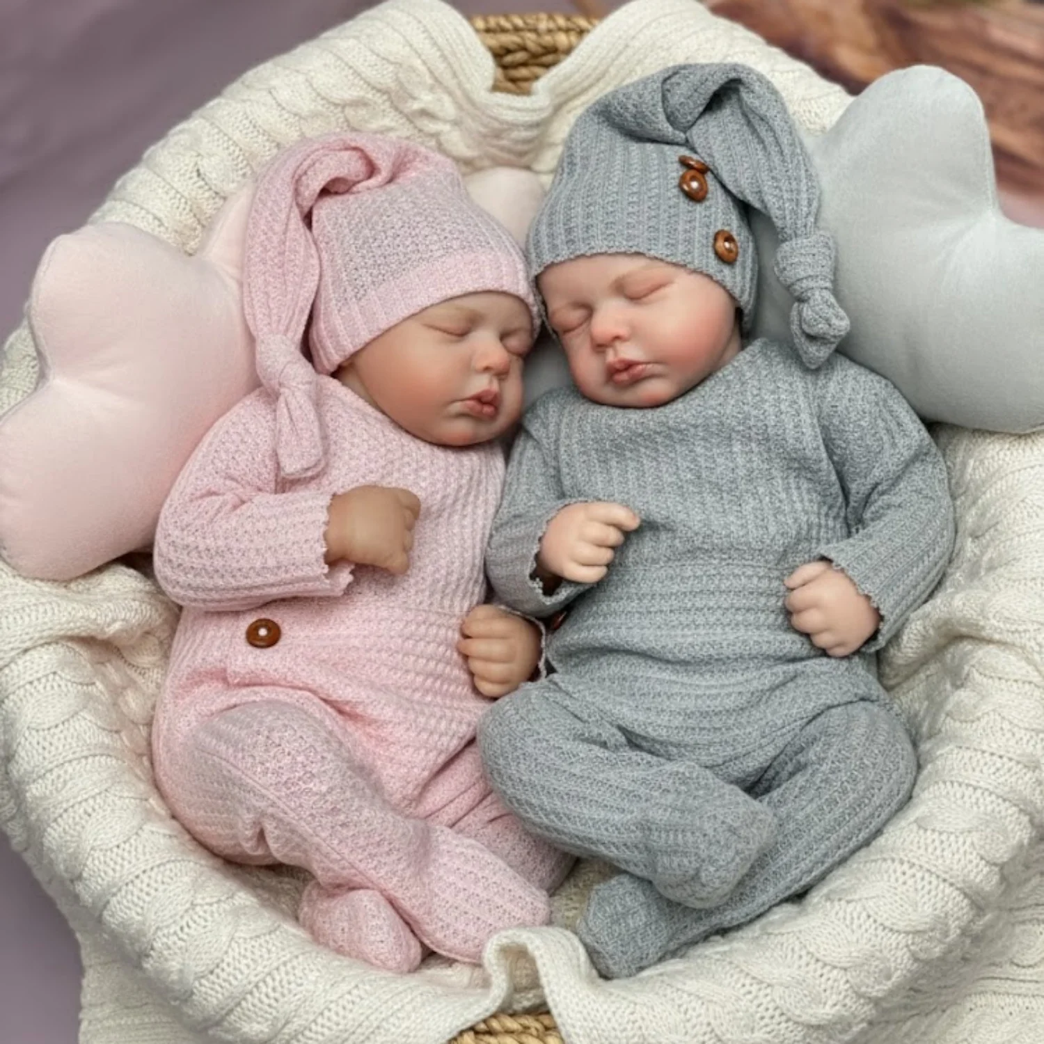 

AnjoDoll 19-дюймовые куклы Loulou Bebê Reborn, 3D окрашенные реалистичные куклы для новорожденных, игрушки для детей, подарки на день рождения Muñecas Reborn