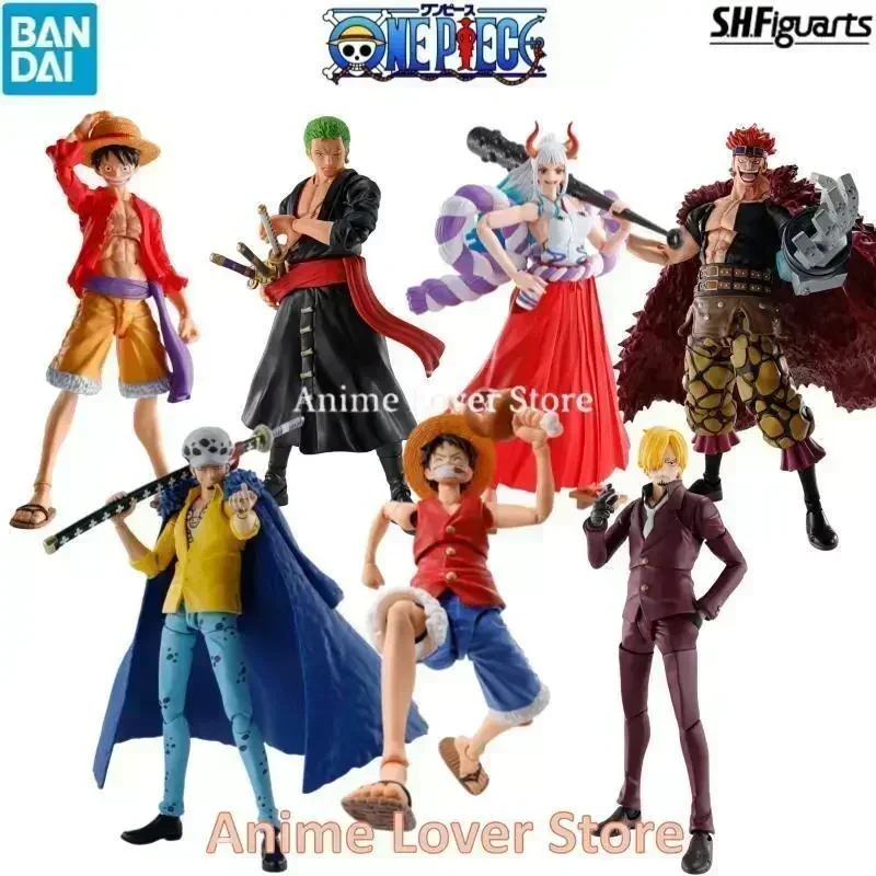 

100% оригинальные в наличии фигурки бандаи шфиги SHF One Piece Sanji/ Luffy/ Zoro /Law /Yamato/ Nami /Kaidou/ Eustass Детские аниме фигурки
