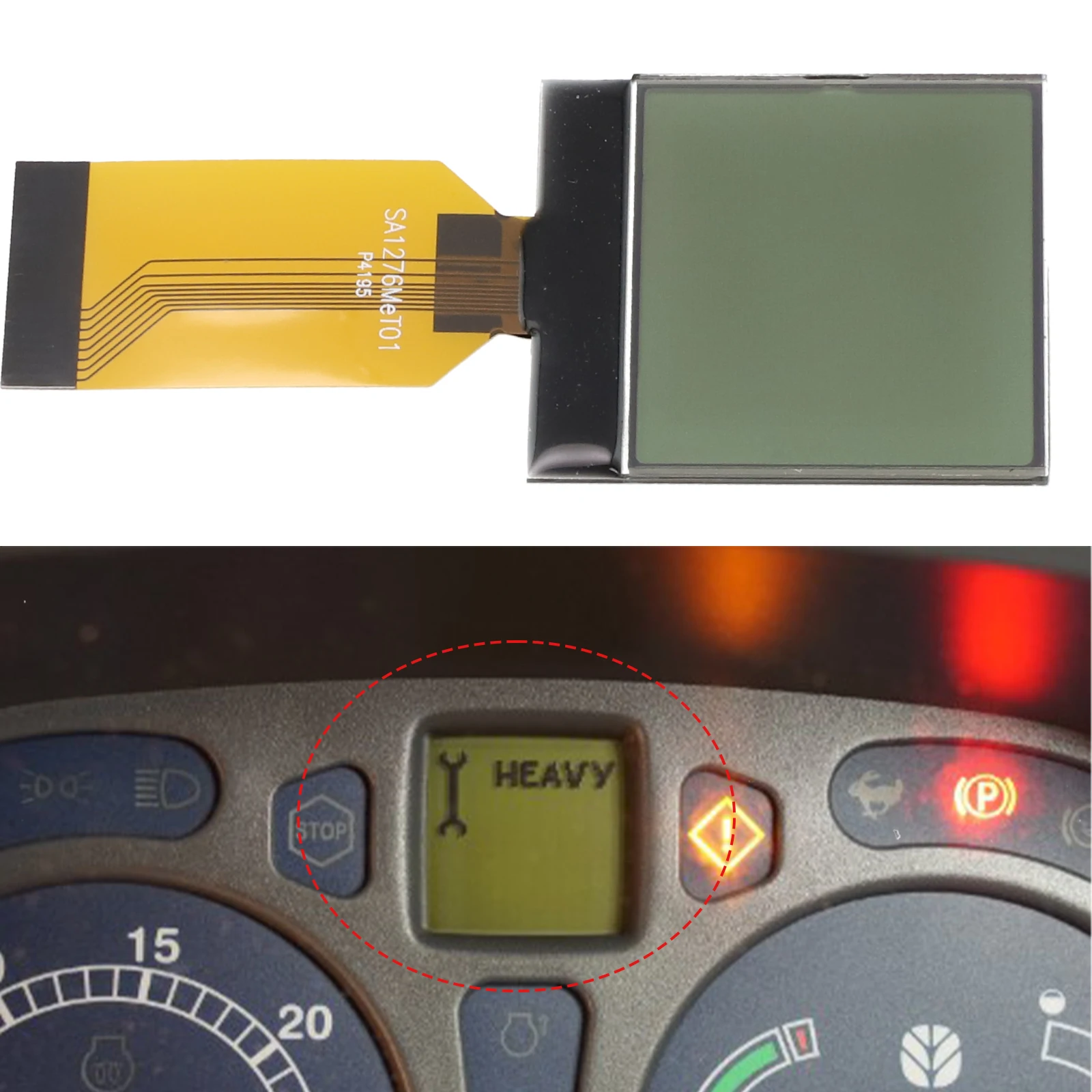 

Instrument Cluster Central Display Replacement for New For Holland Tractor TTSTLA 0408 with Improved Charging Capabilities